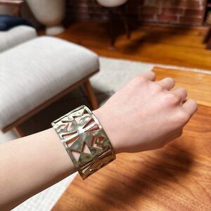 Kendra Scott Gold Geometric Bangle